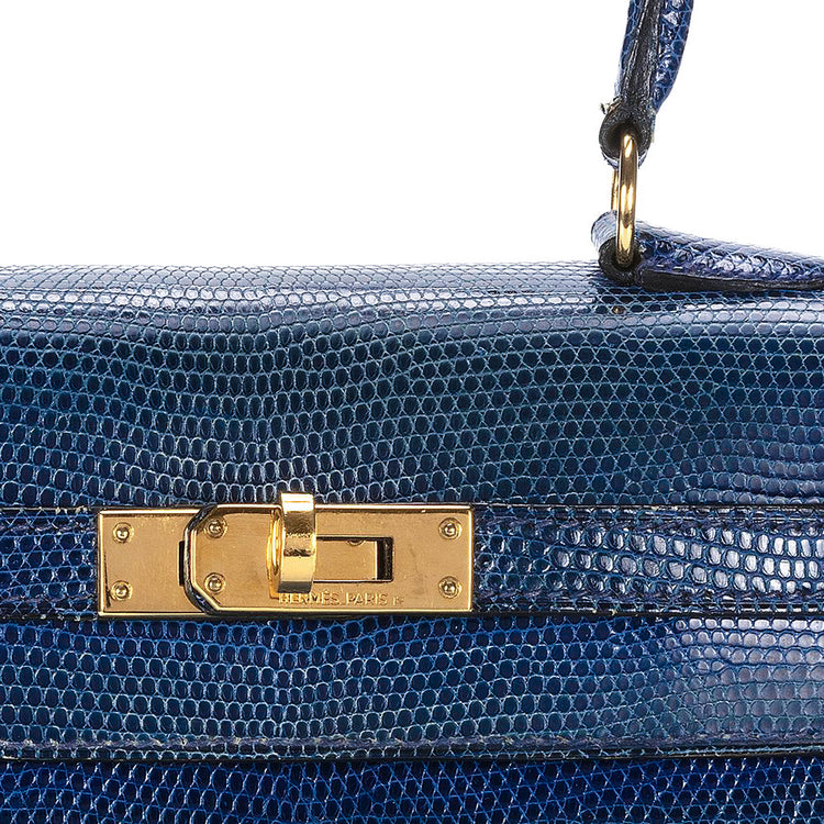 Vintage Hermès Kelly 20 Sapphire Blue