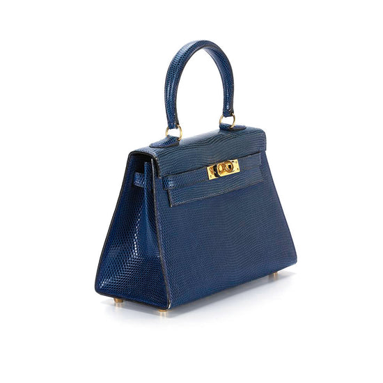 Vintage Hermès Kelly 20 Sapphire Blue